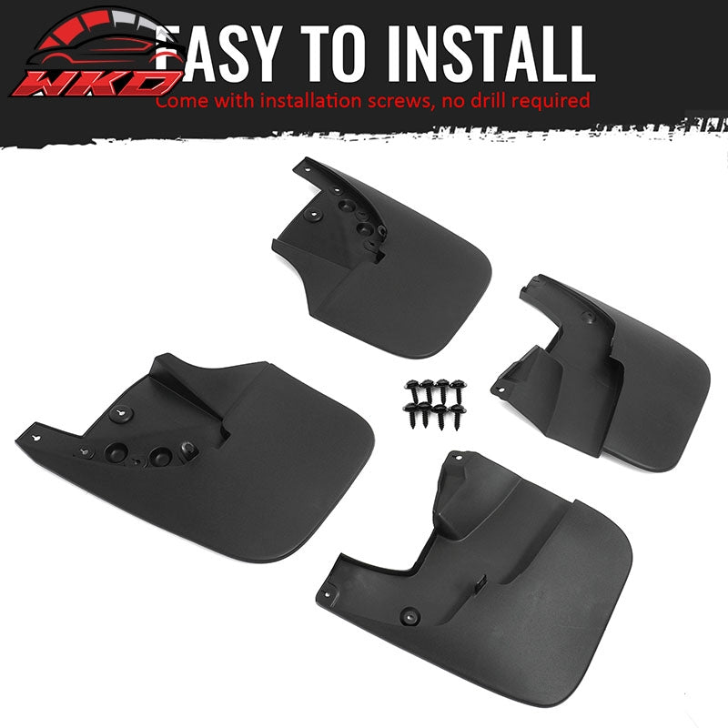 Fits 14-21 Toyota Tundra W/O Fender Flares Front Rear Mud Flaps Splash Guards PP