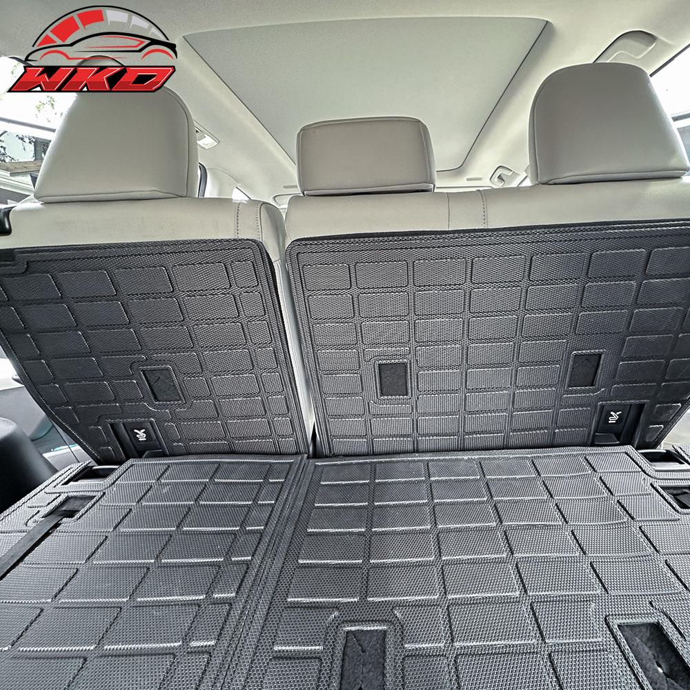 Fits 24 Toyota Grand Highlander Trunk Mat & Backrest Mats Cargo Liner Pad - TPE