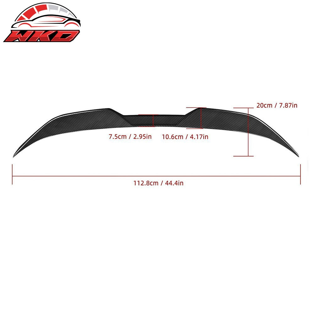 Dry Carbon Fiber Fits 22-25 BMW G42 G87 2 Series 2DR M Performance Trunk Spoiler