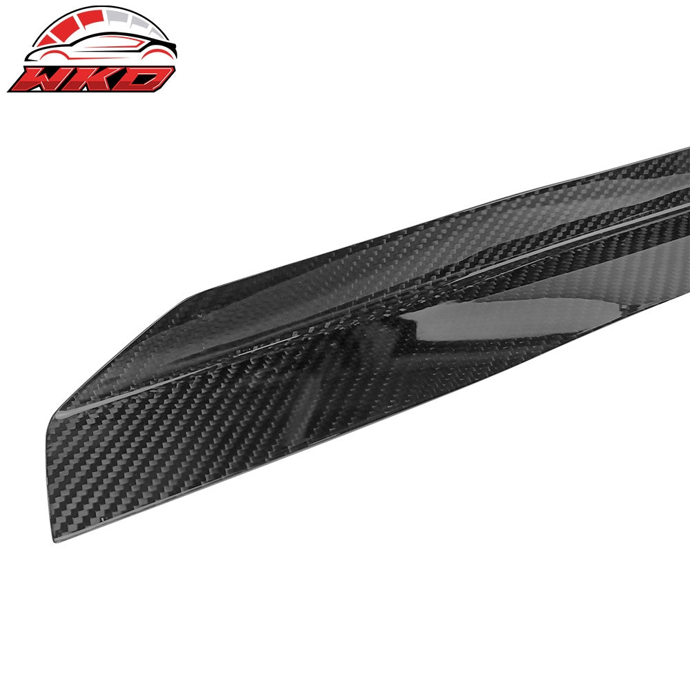 Fits 15-21 Subaru WRX STI Style Middle Trunk Spoiler Carbon Fiber Gurney Flap