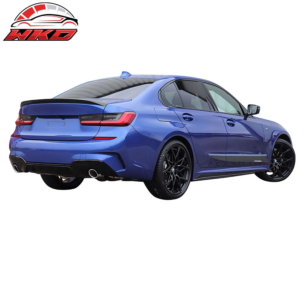 Fits 19-26 BMW G20 3-Series/G80 M3 Trunk Spoiler M Performance Lip #W07 Silver