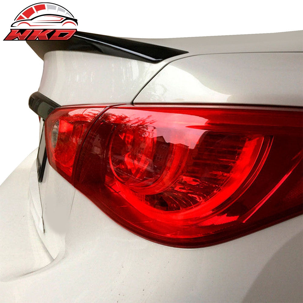 Fits 14-24 Infiniti Q50 V37 Fiber Glass FRP O Style Trunk Spoiler