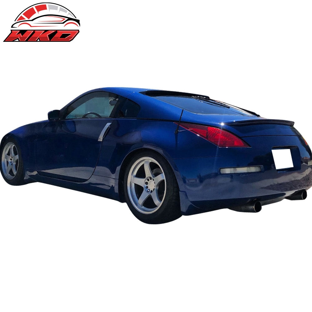 Fits 03-09 Nissan 350Z Painted #K23 Liquid Platinum Metallic Trunk Spoiler