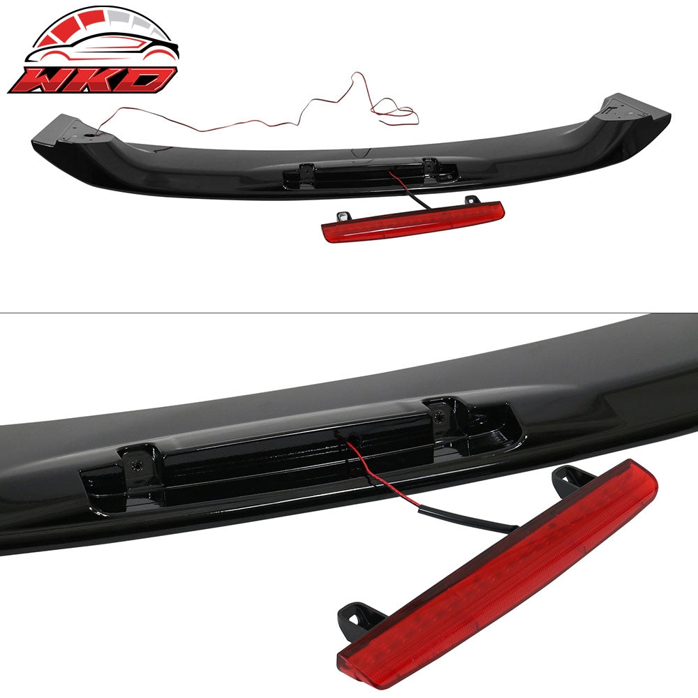 Fits 06-11 Honda Civic 4Dr Si Style Trunk Spoiler W/LED Painted #NH731P Black