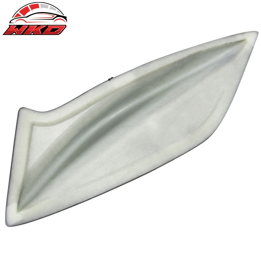 Fits 15-21 Subaru WRX STI 4th Sedan Side Fin Shark Trunk Spoiler - Gloss Black