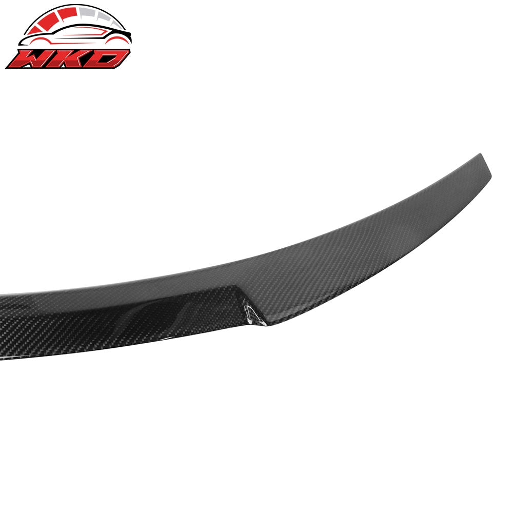 Fits 14-21 BMW F22 2-Series 2D Trunk Spoiler V Style Carbon Fiber Rear Deck Wing