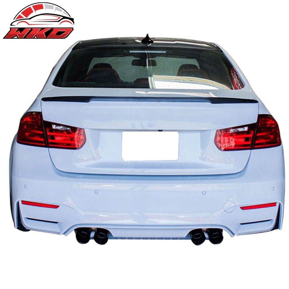 Fits 14-19 BMW F80 M3 3-Series Performance Style Trunk Spoiler Painted #B39 Gray