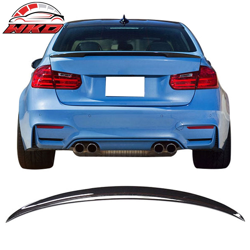 Fits 14-19 BMW F80 3-Series Performance Style Trunk Spoiler Painted #475 Black