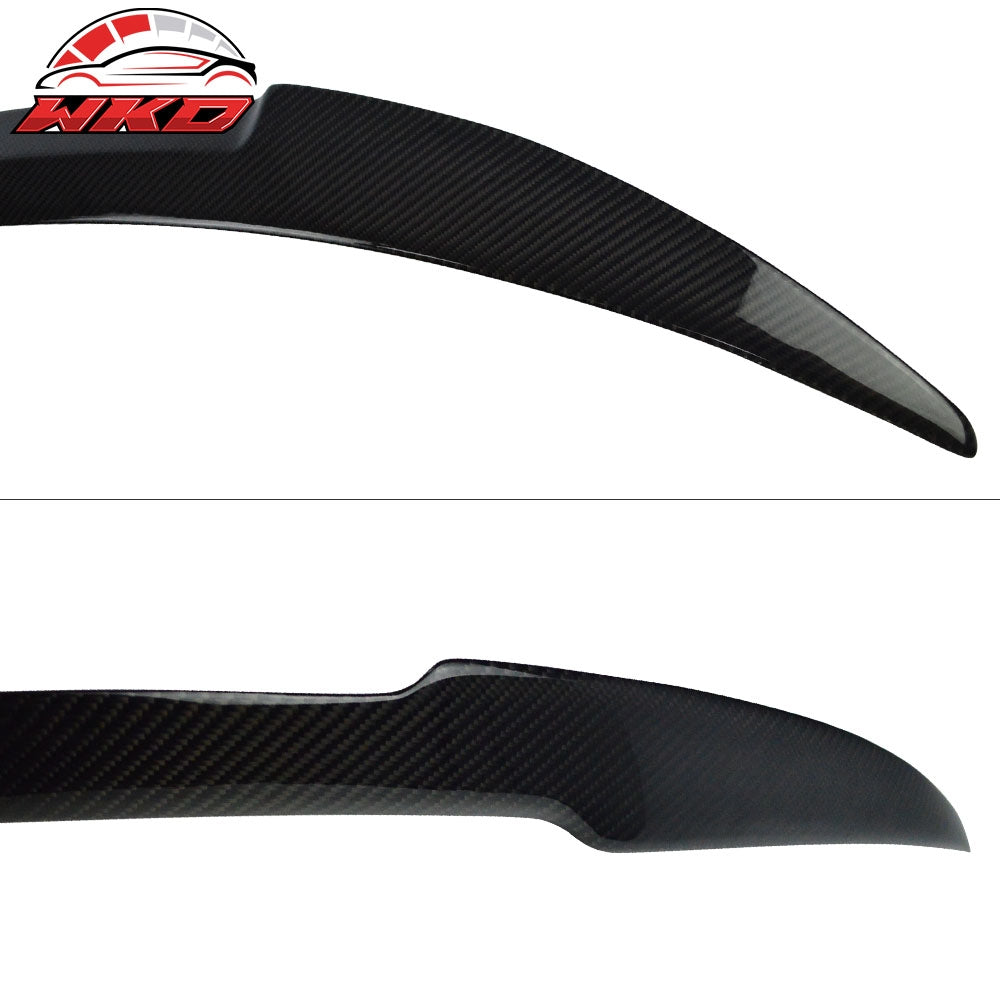 Fits 07-13 BMW E82 1 Series Coupe M4 Style Matte Caron Fiber Rear Trunk Spoiler