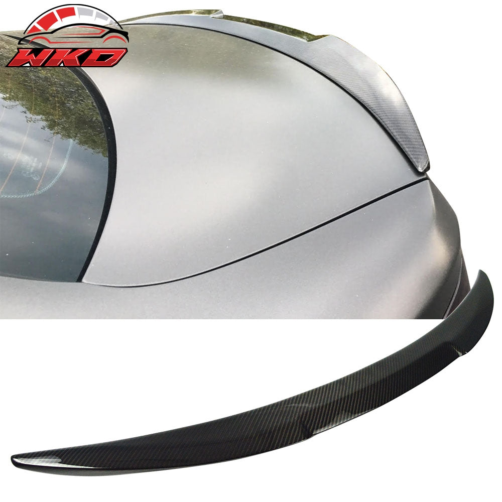 Fits 07-13 BMW E82 1 Series M4 Style Carbon Fiber CF Rear Trunk Spoiler Wing Lip