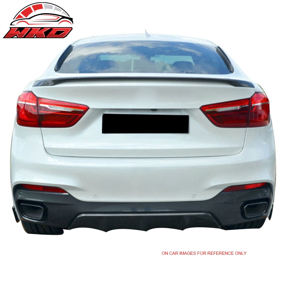 Fits 15-19 BMW F16 X6 F86 Performance Style Rear Trunk Spoiler Wing Unpainted