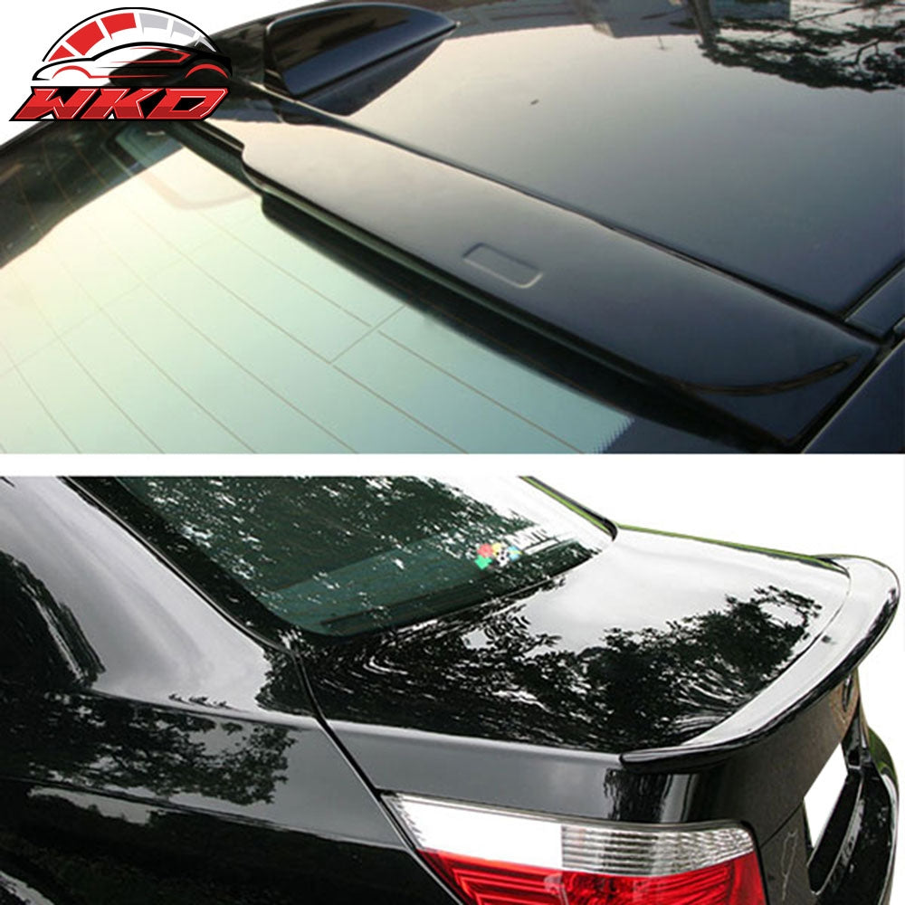 Fits 04-10 BMW 5 Series E60 AC Trunk Spoiler & Roof Wing Painted #668 Jet Black