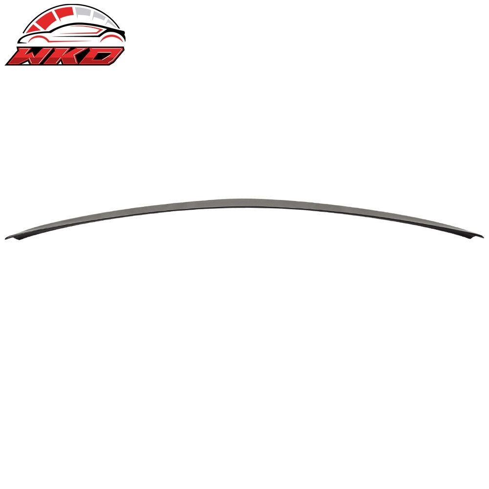 Fits 08-14 Benz W204 4Dr AMG Trunk + OE Roof Spoiler Painted #197 Obsidian Black