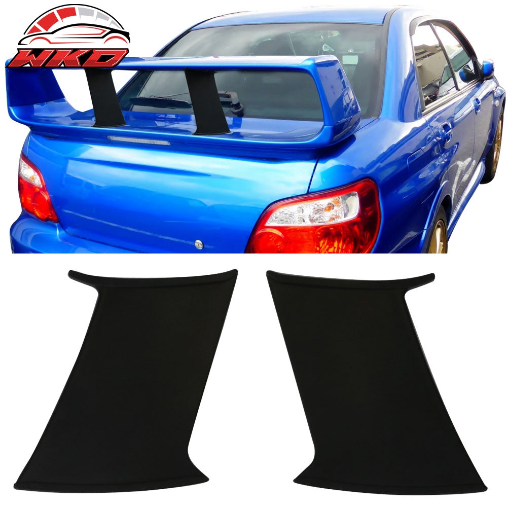 Fits 02-07 Subaru Impreza WRX 2PC Trunk Spoiler Wing Support Stabilizer Added On