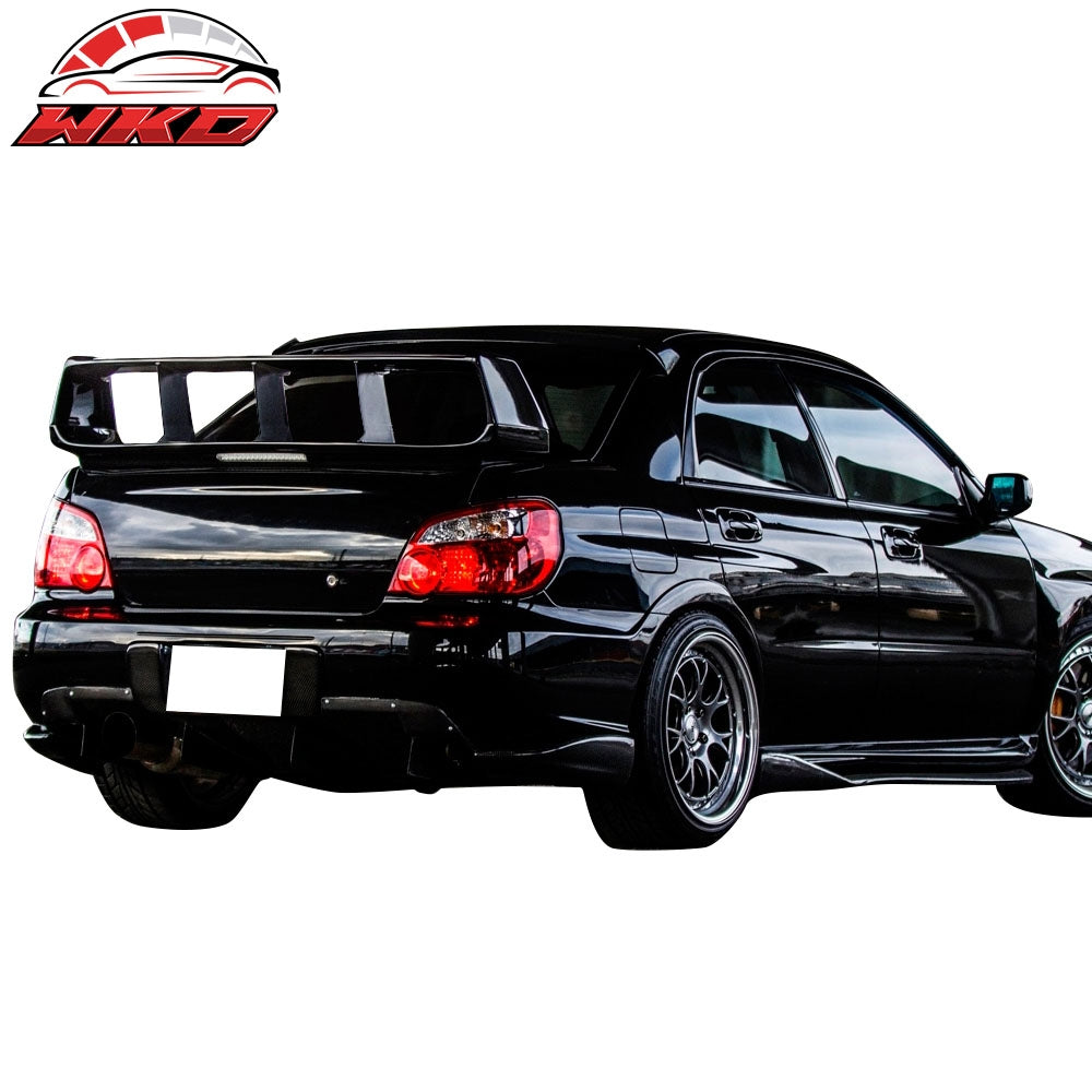 Fits 02-07 Subaru Impreza WRX STI Trunk Spoiler Wing Support Stabilizer ABS 3PCS
