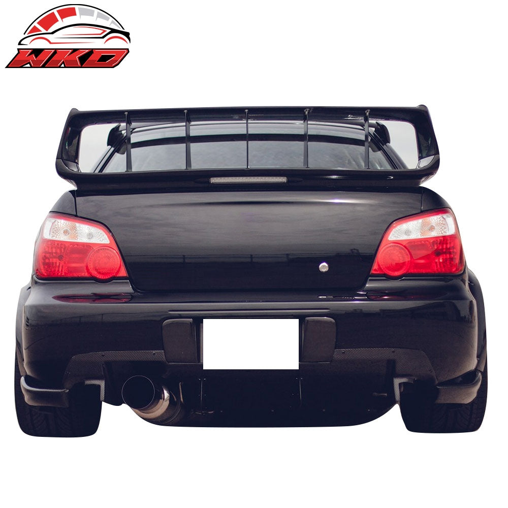 Fits 02-07 Subaru Impreza WRX STI 5PCS ABS Trunk Spoiler Wing Stabilizer Add On