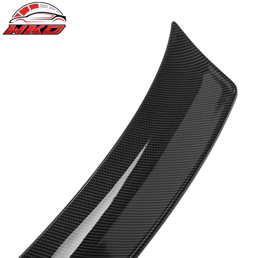 Fits 22-24Ā Hyundai Ioniq 5 Trunk Spoiler + Roof Spoiler Carbon Fiber Print ABS