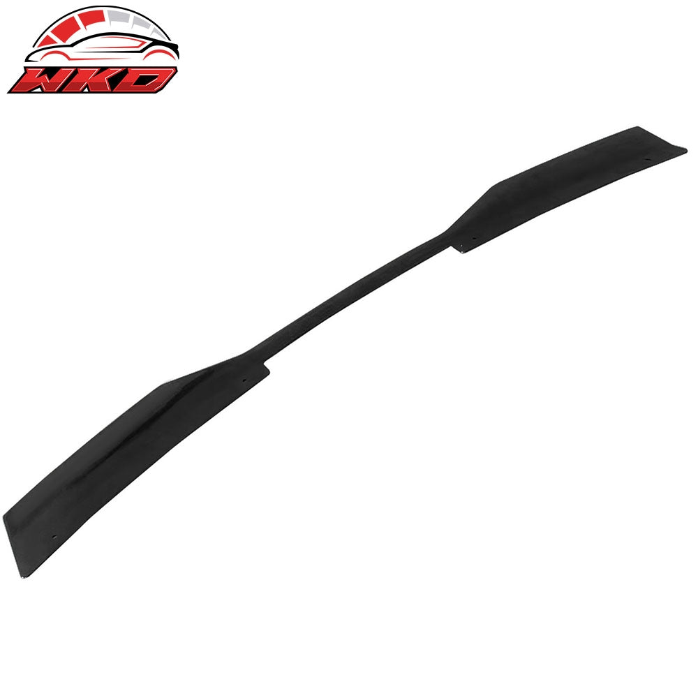 Fits 24-26 Ford Mustang Dark Horse Gloss Black Trunk Spoiler W/ Gurney Glap ABS