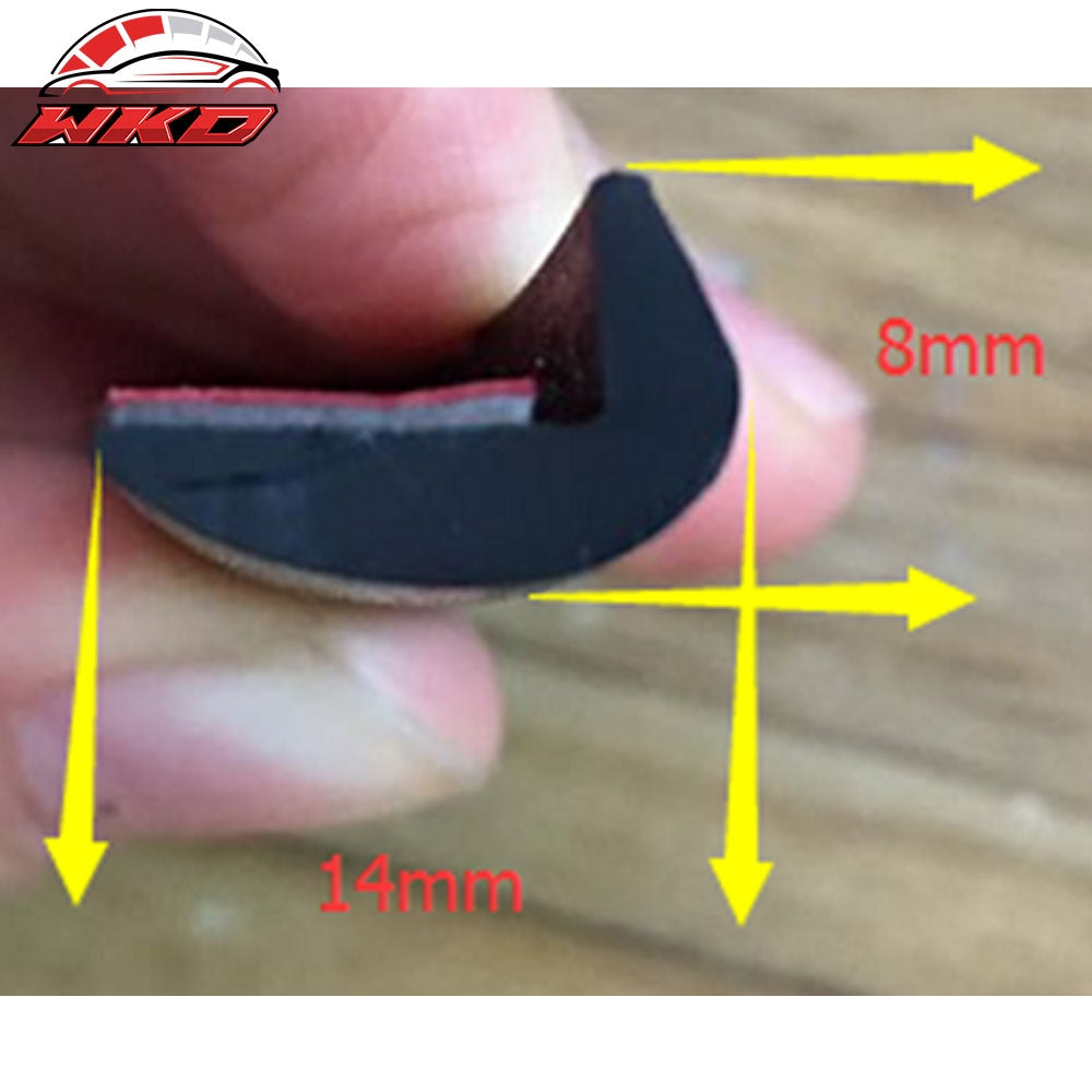 236 Inch PVC Fender Flare Extension Wheel Eyebrow Moulding Trim Protector Lip