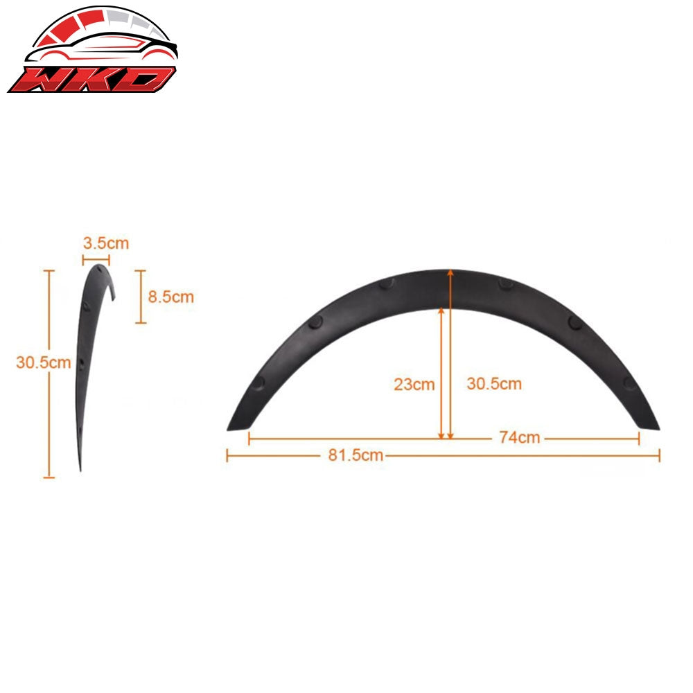 Ikon V2 Universal 50mm Thickness Front PU Fender Flares