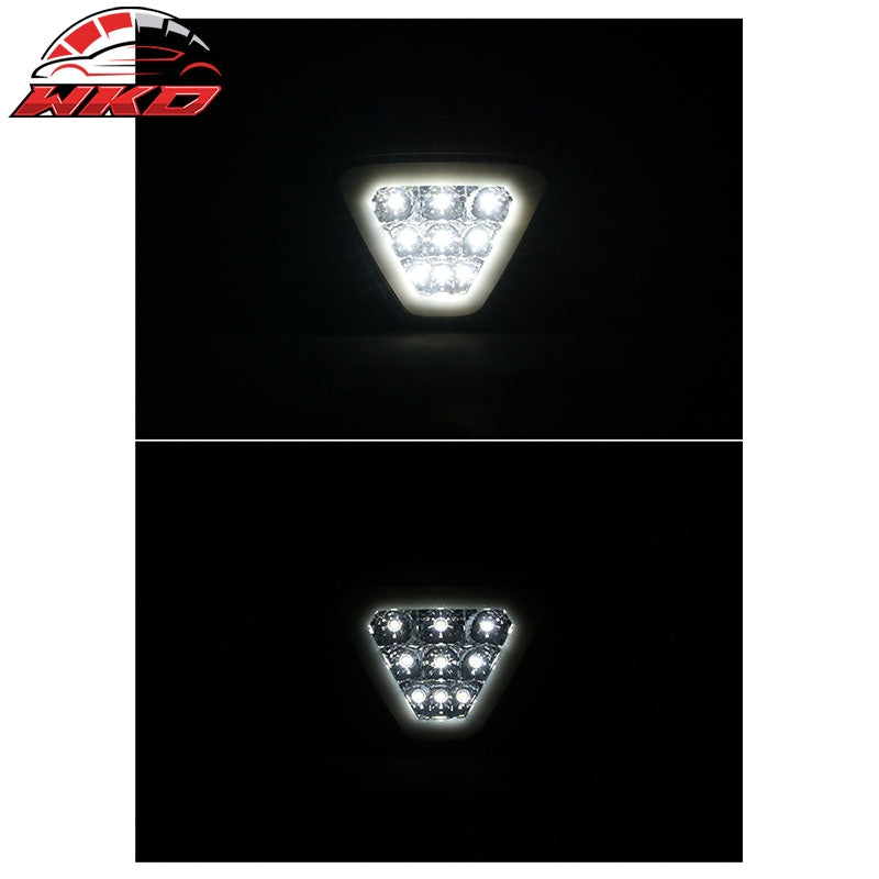Universal Triangle Rear Bumper Stop Tail 3RD Brake Lights Lamp Smoke Len