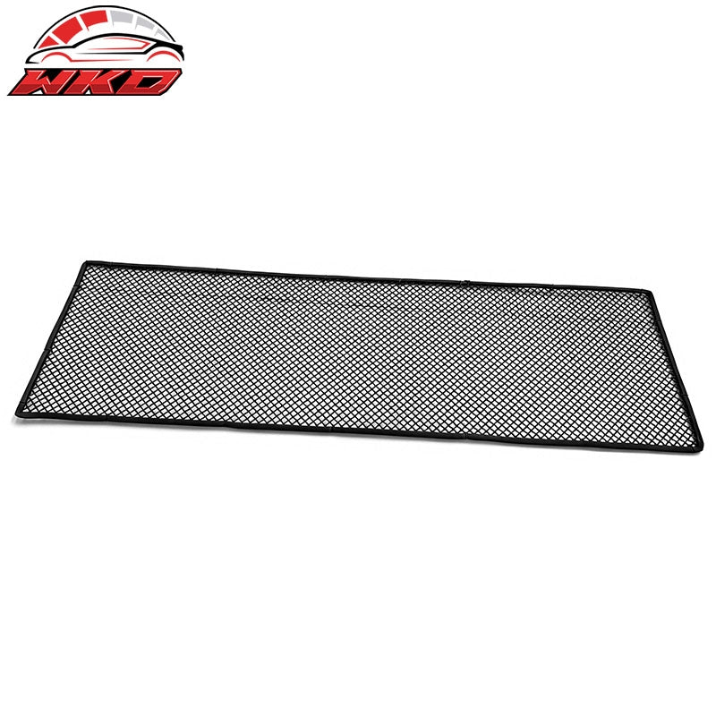 Universal Woven Mesh Interchimp Style Front Insert Grille Stainless Steel Black