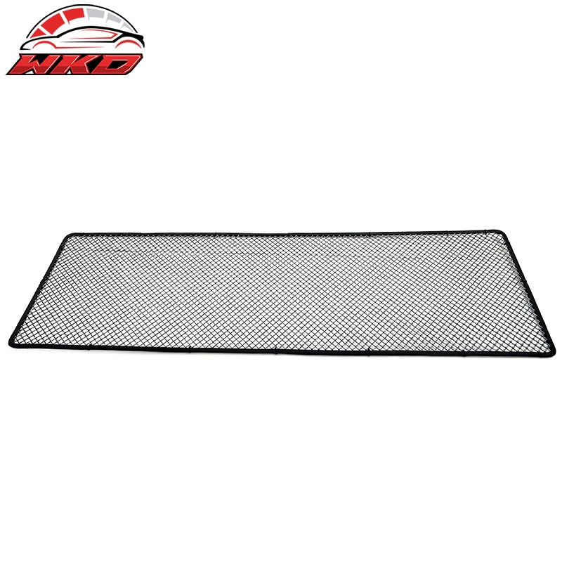 Universal Woven Mesh Lock Crimp Style Front Grille Trim Stainless Steel Titanium