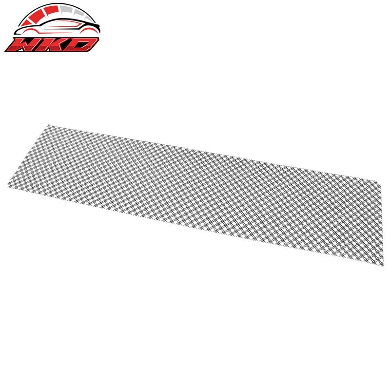 Universal Woven Mesh Lock Crimp Stainless Steel Front Insert Grille Titanium
