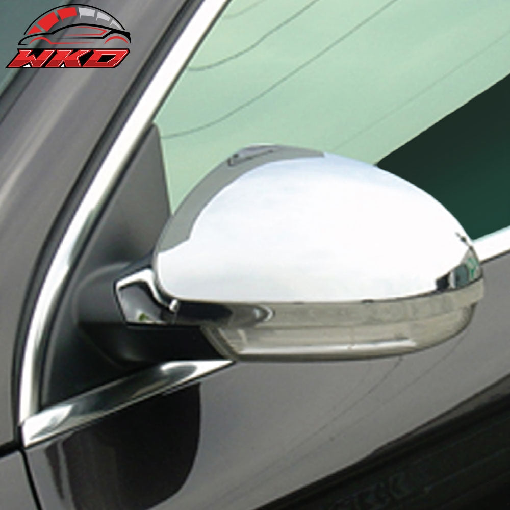 Fits 06-10 Volkswagen Passat Side Rearview Mirror Cover Cap Replacement Chrome