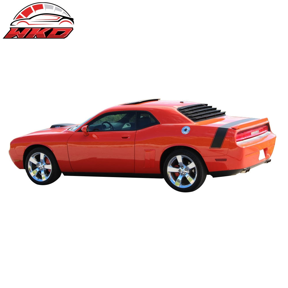 Fits 08-23 Dodge Challenger Ikon XE Style Rear Side Window Louver Scoops - CFL