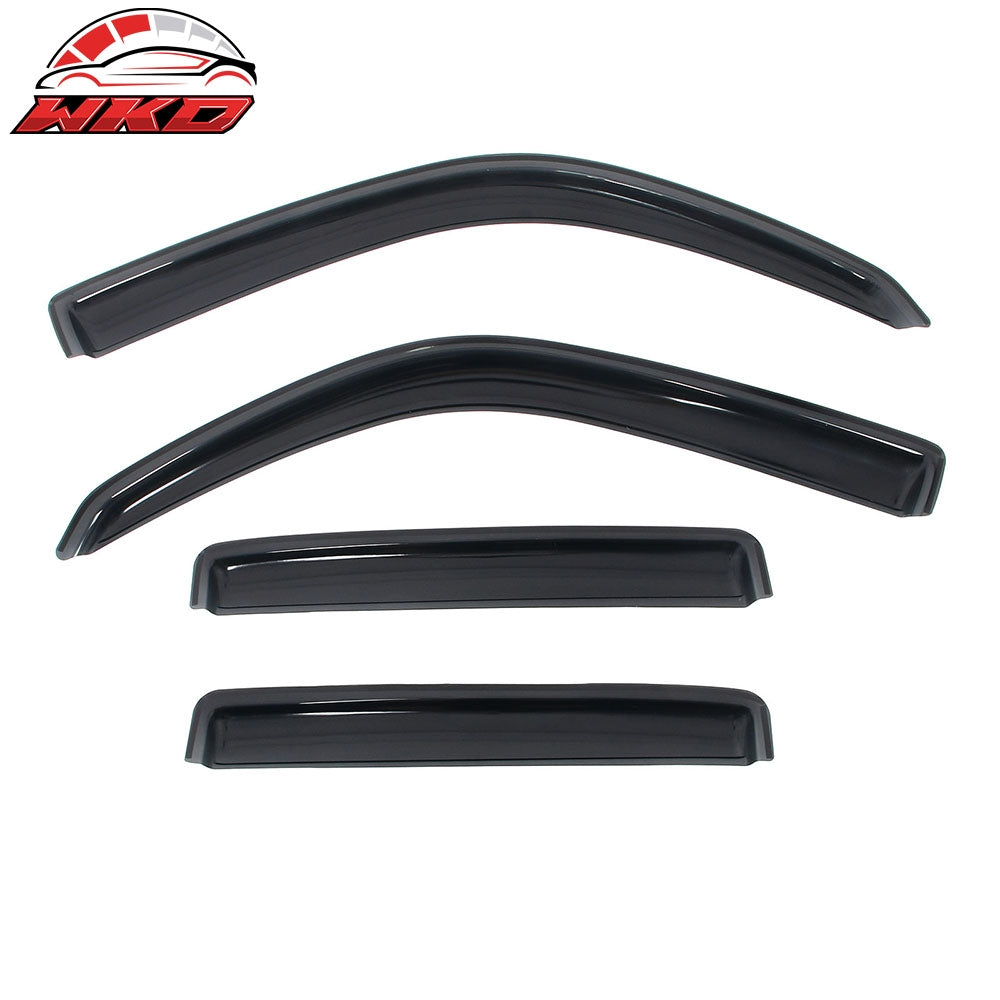 Fits 96-02 Toyota 4Runner Side Window Visor Somke Acrylic Deflectors- In-Channel