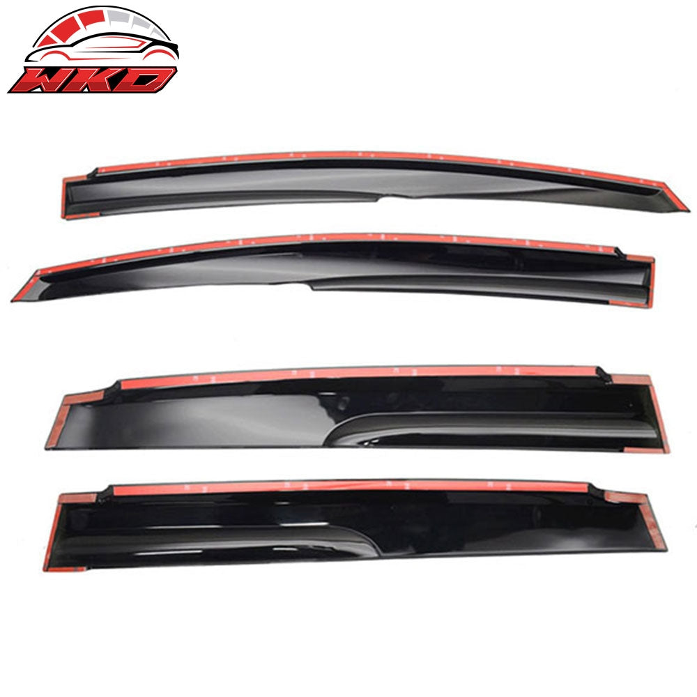Fits 09-13 Honda Fit 2nd Gen Mugen Style JDM Smoke Window Visor ABS Rain Shade