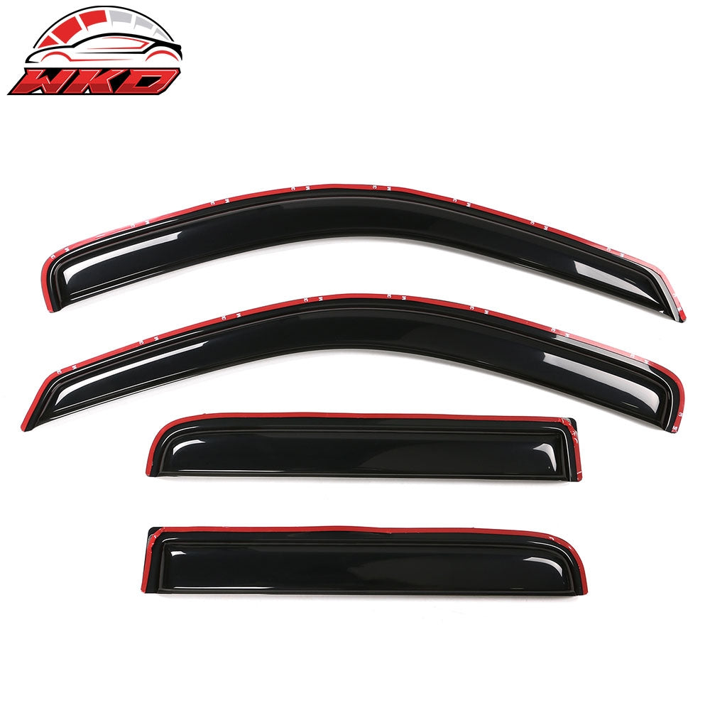 Fits 00-04 Dodge Dakota Crew Cab In Channel Window Visors Guards Acrylic 4PCS