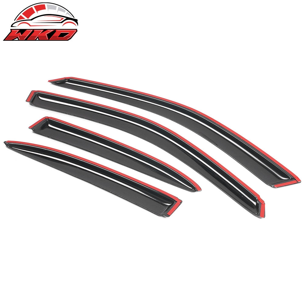 Fits 01-05 Honda Civic Sedan Window Visor Rain Guard Sun Shade Vent Acrylic 4Pcs