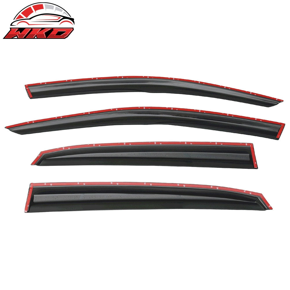 Fits 17-21 Honda Civic Hatchback Mugen Style Window Visor Rain Deflector Tape-On
