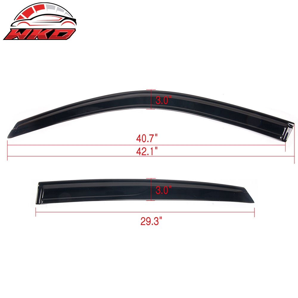 Fits 22-26 Honda Civic Sedan Acrylic Tape-on 4PCS Window Visors Vent Rain Guard