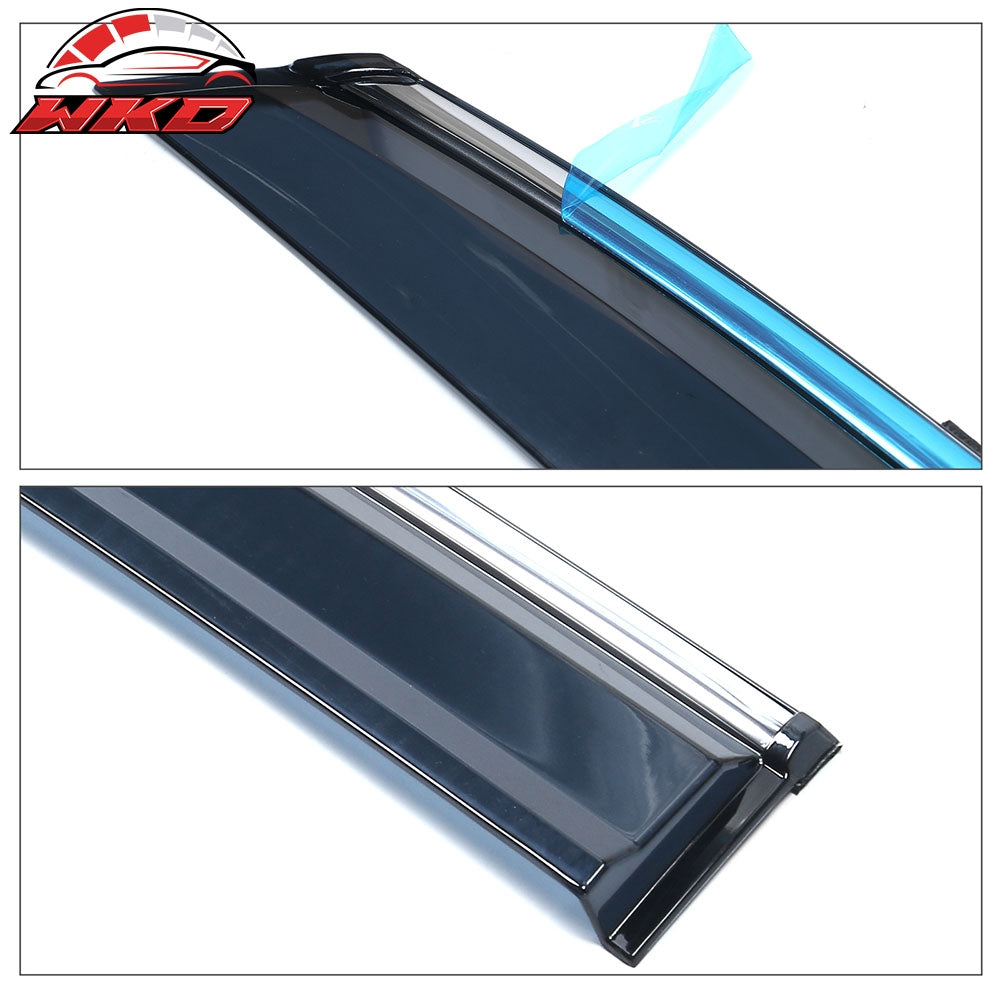 Fits 16-22 Lexus RX350 RX450H AL20 Polycarbonate Window Visor Chrome Trim