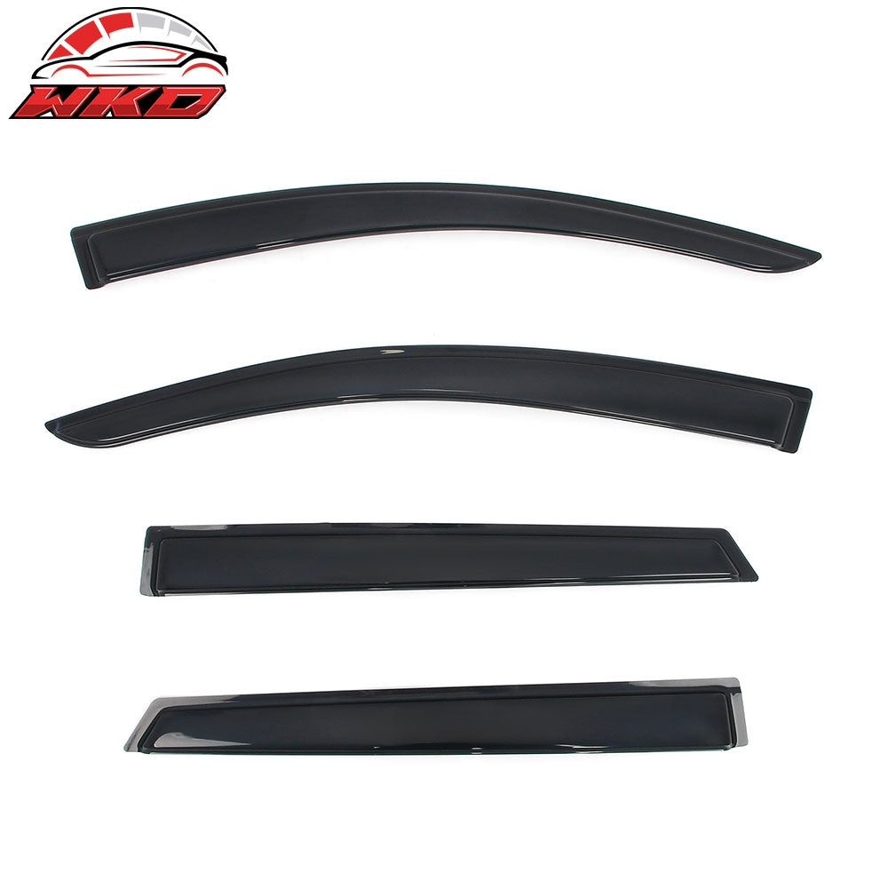 Fits 23-25 Subaru Solterra bZ4X Slim Window Visors Acrylic Sun Shade Rain Guard