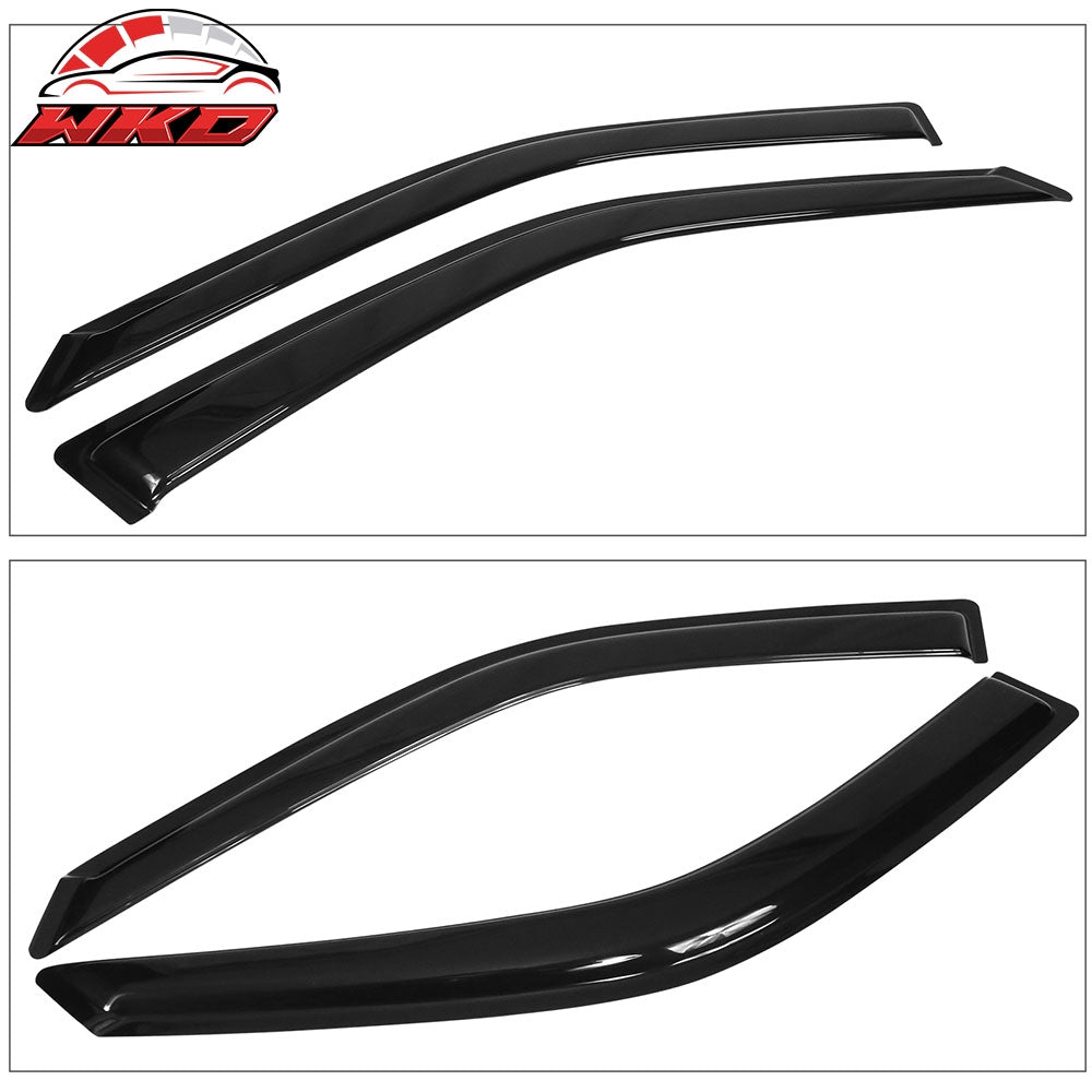 Fits 98-02 Toyota Corolla Window Visors Acrylic Sun Rain Deflector Guard 4Pc Set