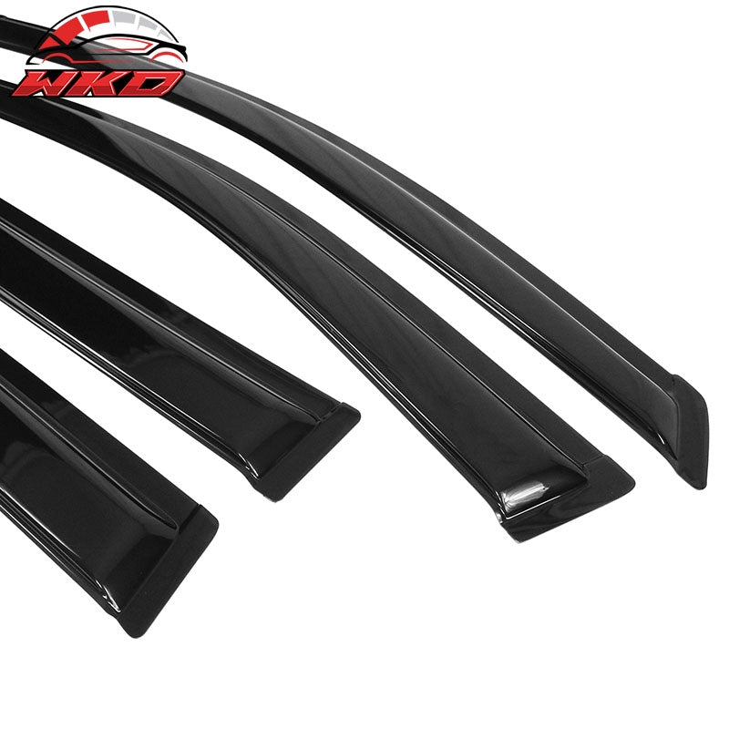 Fits 04-10 Toyota Sienna Window Visors Acrylic Sun Guard Rain Deflectors 4PC Set