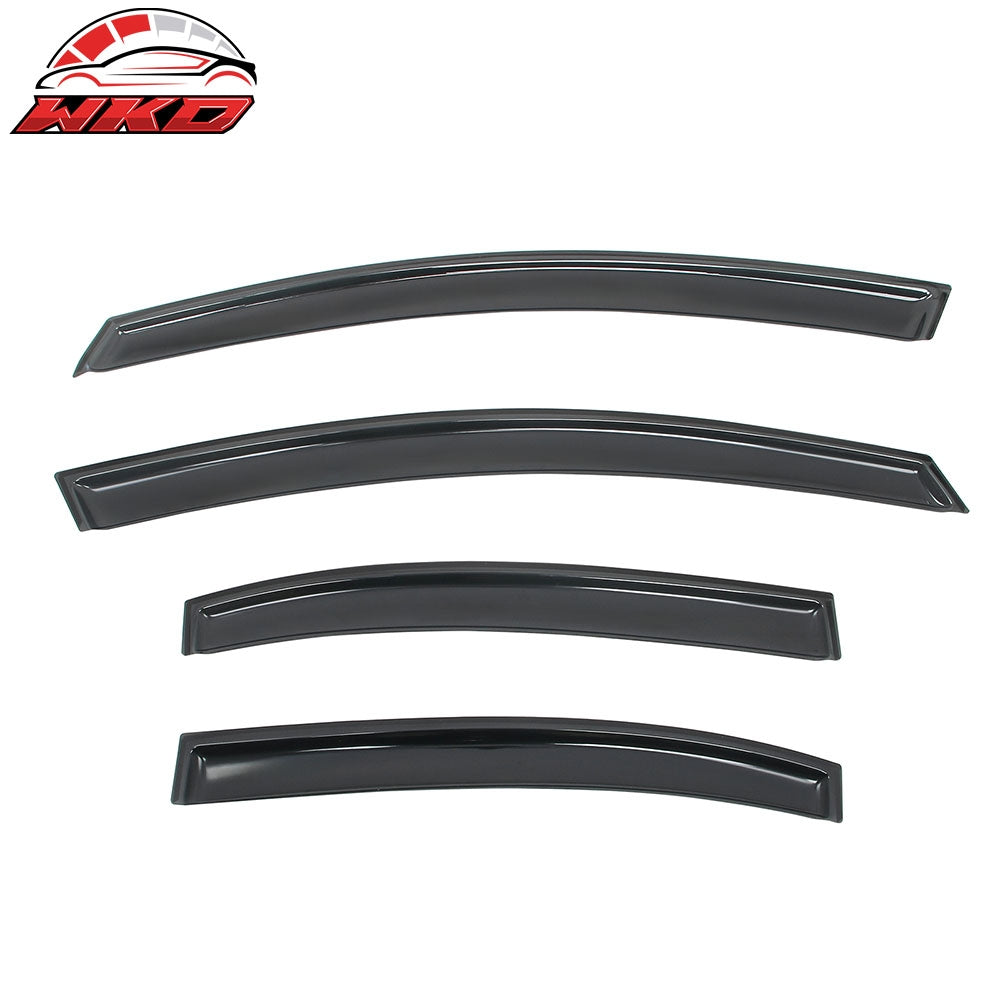 Fits 06-11 Honda Civic 4-Door Sedan Window Visors In-Channel Sun Rain Vent Guard