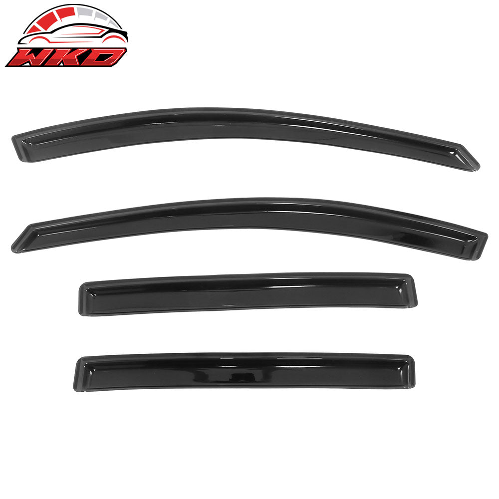 Fits 13-18 Toyota RAV4 Acrylic Window Visors In Channel Rain Sun Vent Deflectors