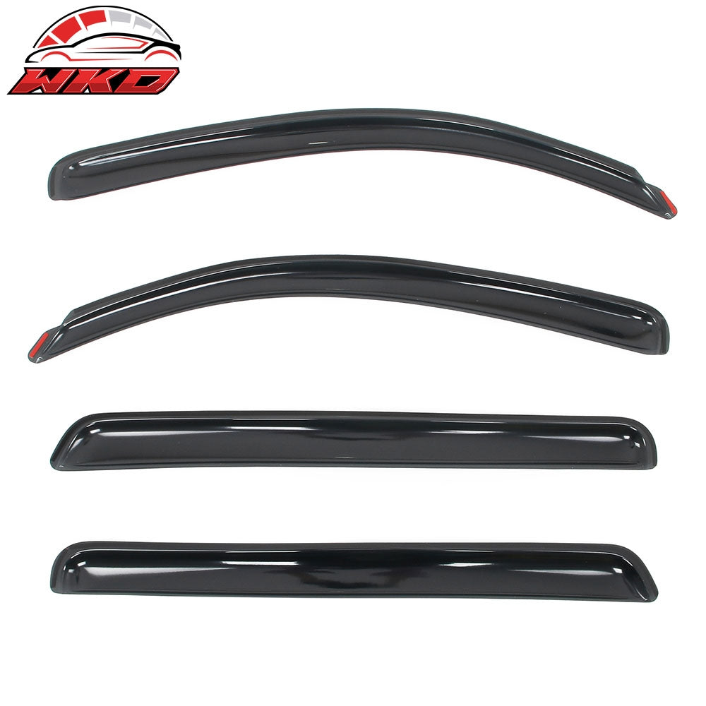For 07-21 Toyota Tundra Crewmax Cab In-channel Window Visor Side Door Deflectors