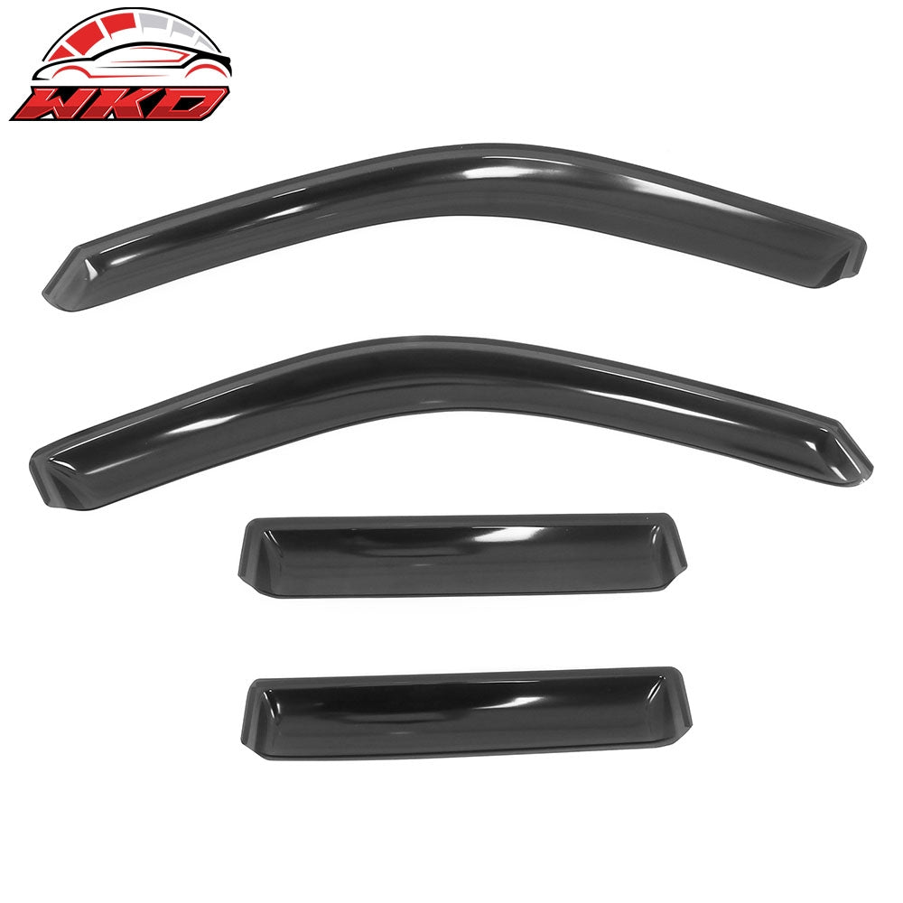 Fits 22-25 Toyota Tundra Double Cab Acrylic Window Visors In Channel Deflectors