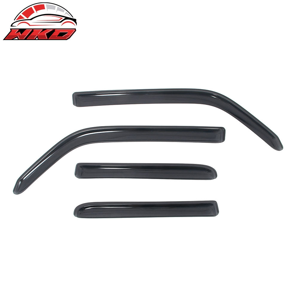 Fits 10-24 Toyota 4Runner Side Window Visor Somke Acrylic In-Channel Deflectors