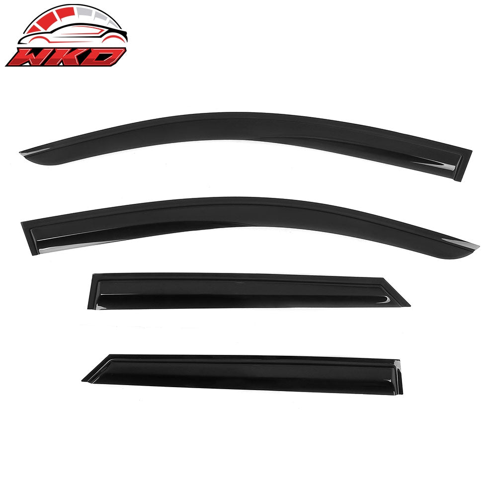 Fits 24-26 Honda Prologue Mugen Style Window Visors Deflector Smoke Acrylic 4PCS