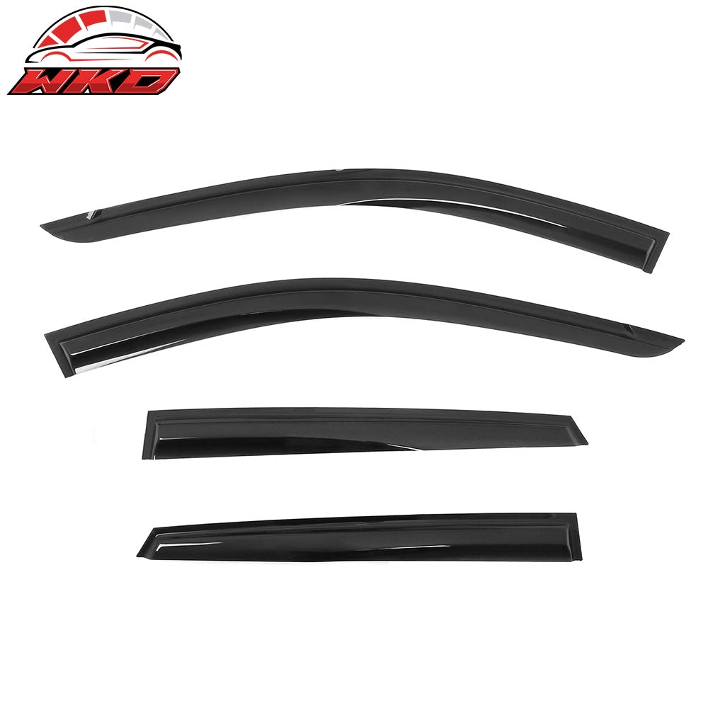 Fits 24-25 Hyundai Kona& Kona EV Mugen Style Acrylic Window Visors Rain Guards