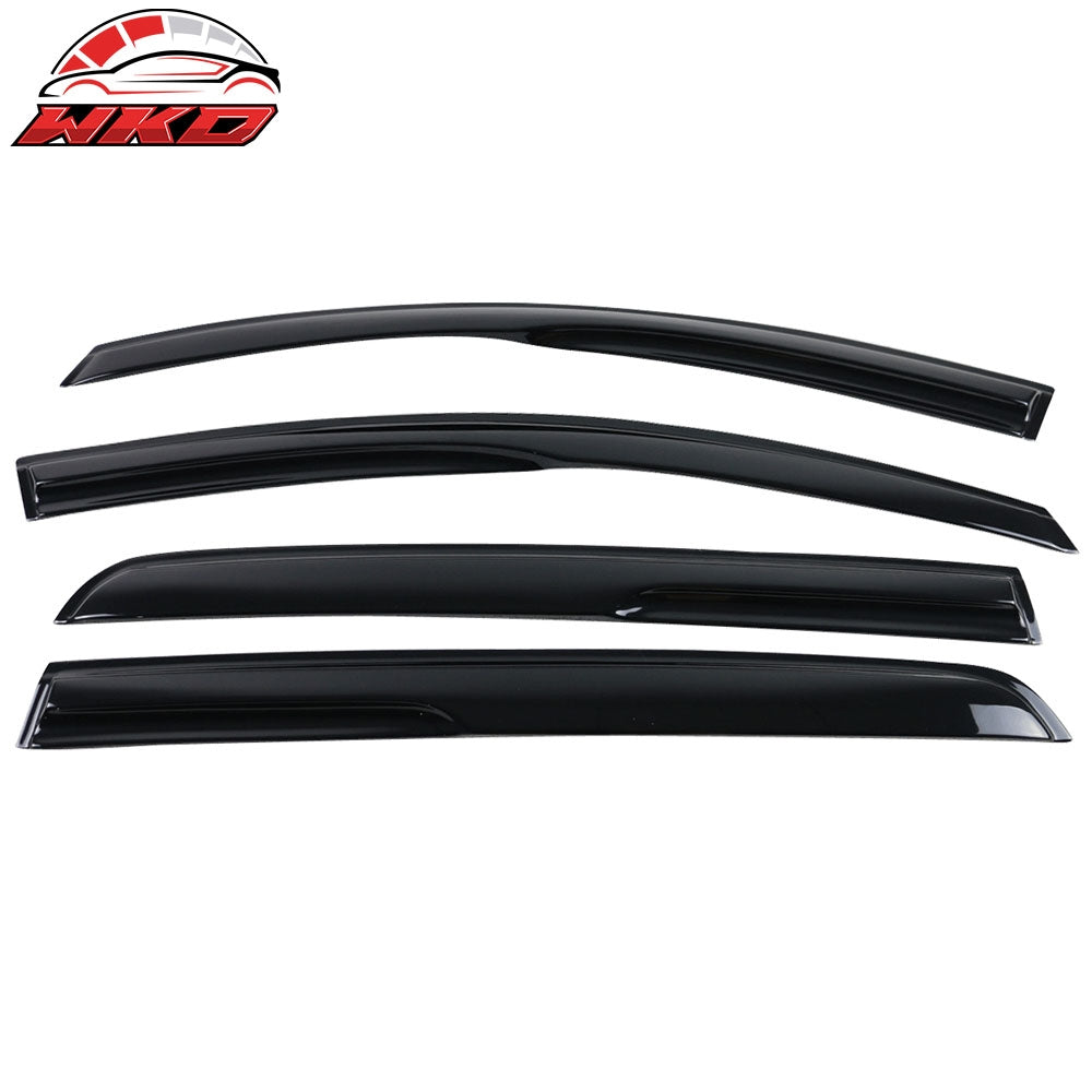 Fits 10-14 VW Golf MK6 GTI Mugen Style Window Visors Acrylic Air Deflectors 4PC
