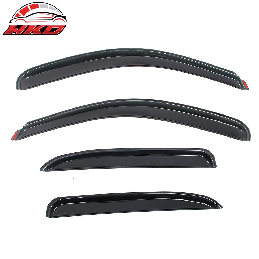 Fits 07-14 Chevy Tahoe & GMC Yukon Window Visors Rain Guard Deflector In-Channel