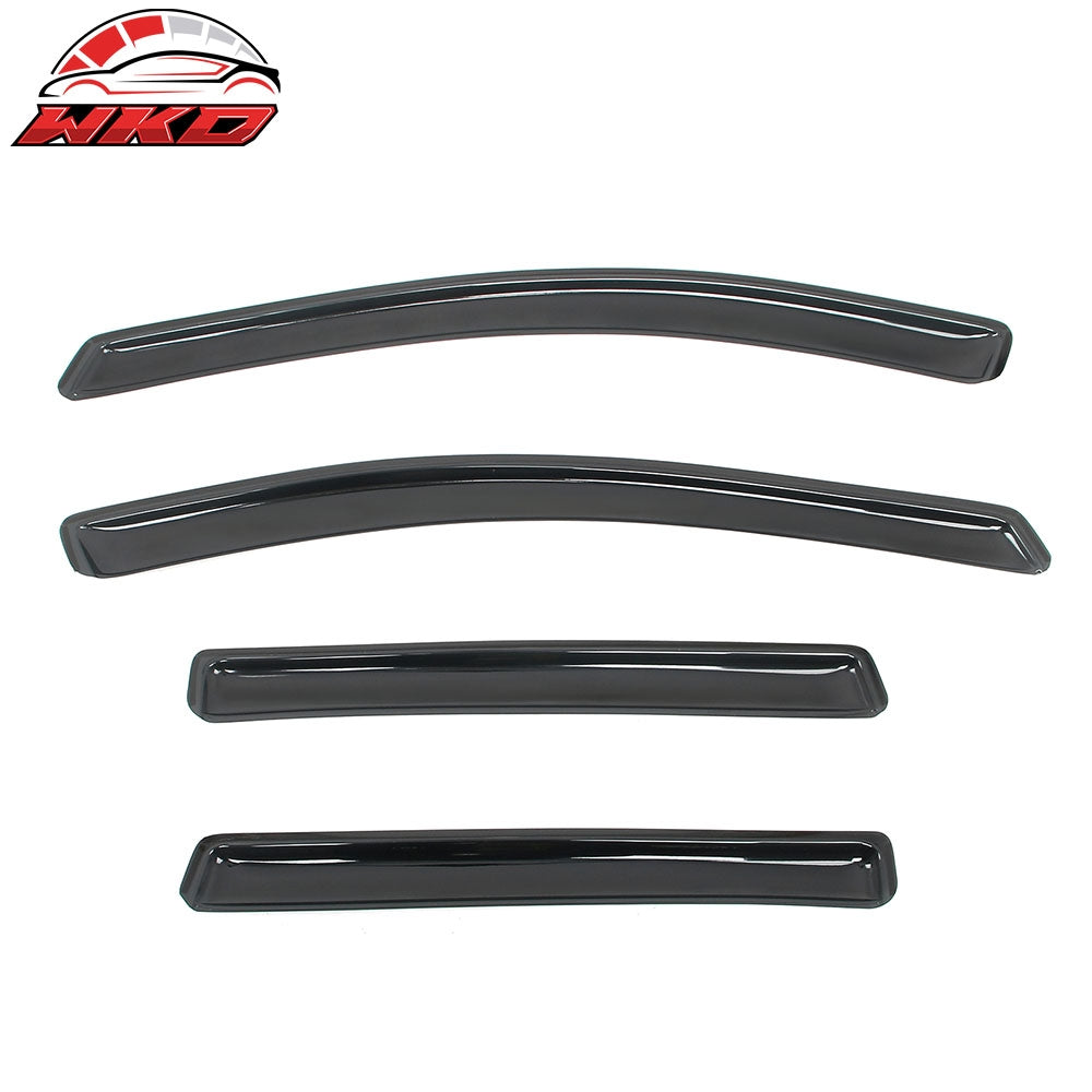 Fits 13-19 Ford Escape Window Visors In Channel Acrylic Side Rain Sun Deflectors
